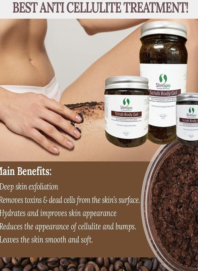 slimspa Scrub Body Gel with Micronized Coffee Bean 32 oz – Exfoliating and Firming Body Gel for Smooth, Radiant Skin – Professional Spa Formula with Natural Coffee Extracts to Polish and Revitalize - Image 4